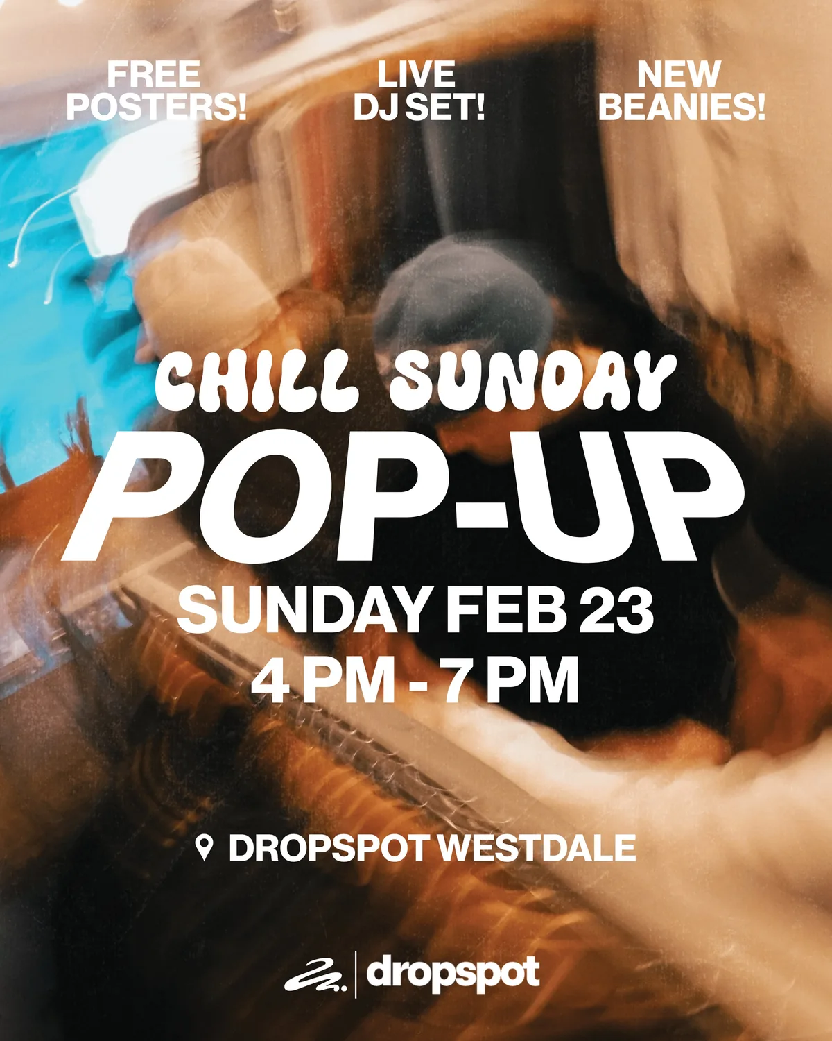 Chill Sunday pop-up poster